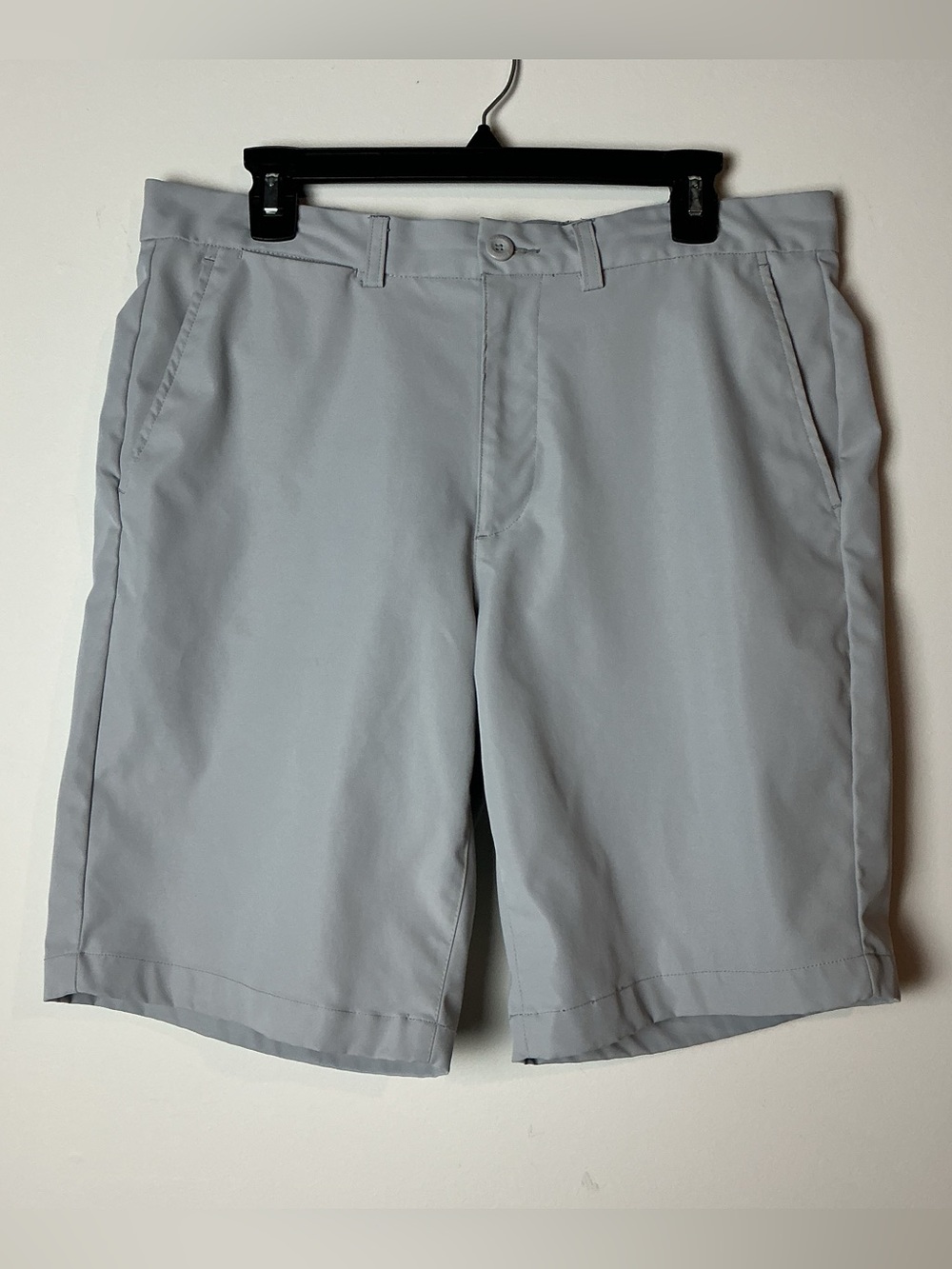 George Men's Grey Chino Shorts Polyester Size 34